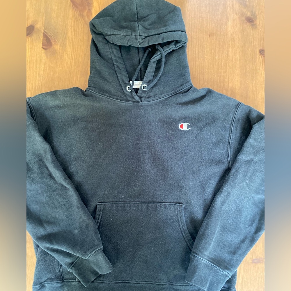 Black Reverse Weave Champion Sweatshirt